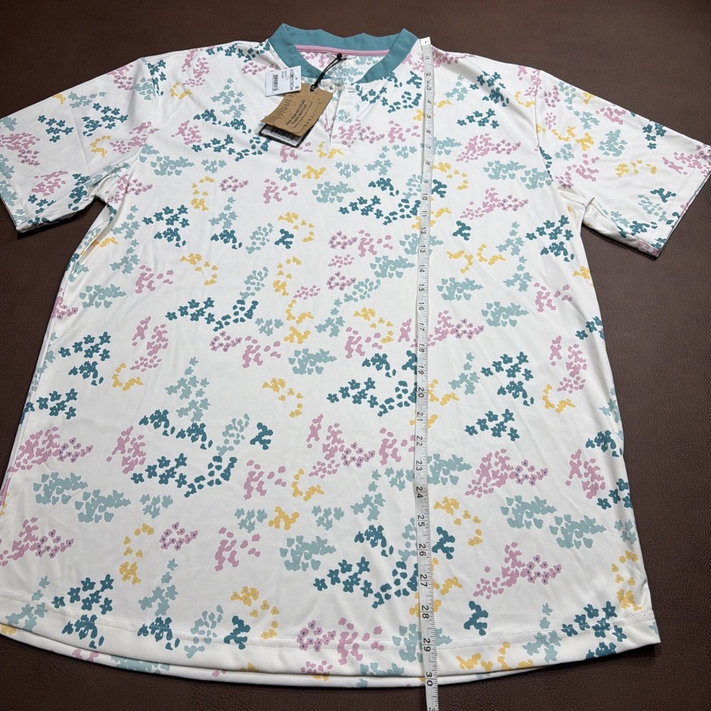 SWANNIES KYLE MEN'S Blade Collar Golf Polo S M L XL VINTAGE WHITE GOLF NWT NEW - Picture 6 of 8